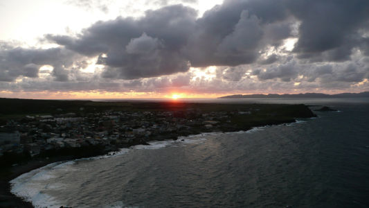 夕日
